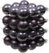 Othmar Decorations Bv 72x stuks Kerstversiering kerstballen lila paars van glas - 6 cm - mat/glans - Kerstboomversiering