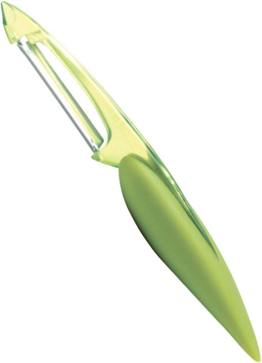 Mastrad F20008 groenteschiller, metaal, groen, 17 x 2 x 2 cm