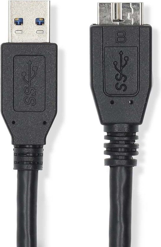 Nedis USB-kabel - USB 3.0 A Male - USB 2.0 Micro Male - 0.50 m - Zwart
