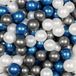 Mimii Ballen voor ballenbak 7cm 500st nacré, bleu métallisé, graphite métallisé