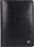 Esquire Toscana Paspoortkoffer Leer 9.5 cm - Zwart