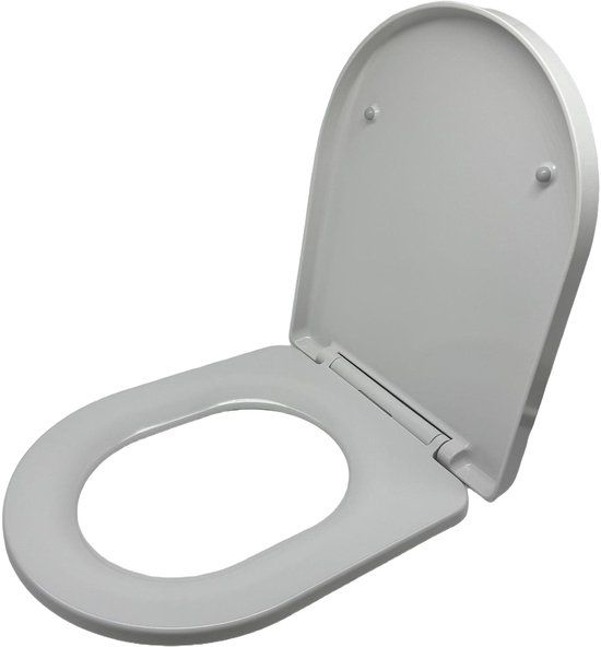 Merkloos Relaxdays Wc bril softclose - duroplast - wit