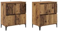 vidaXL Dressoirs, 2 stuks, oud hout, 60 x 35 x 70 cm
