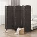 Cloison en bois 6 panneaux 240 x 170 cm pliable finition naturelle