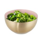 Relaxdays Saladeschaal RVS Roze/Goud 2 Liter