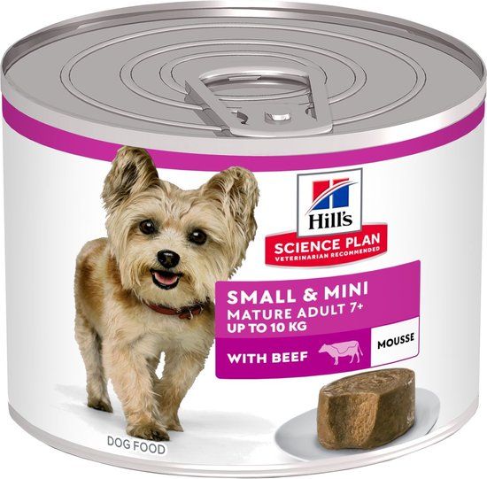 Hill's Hill's Science Plan Small & Mini Mature Adult Natvoer met Rund 12 x 200 gr