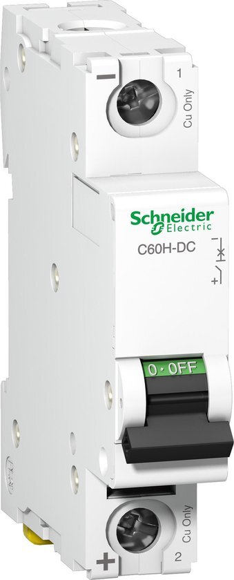 Schneider A9N61505 stroomonderbreker C60H-DC, 1P, 5A, C karakteristiek