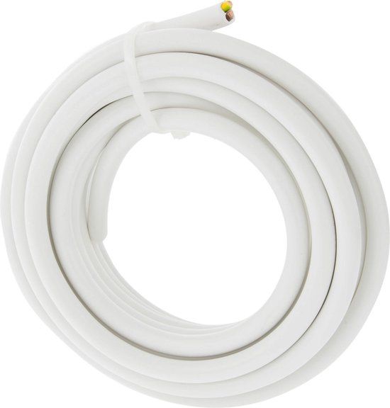 Huishoudkabel - VMVL - 3 x 1.5 mm² - 5 m - wit