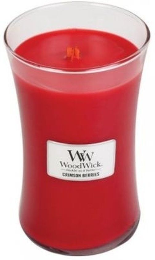 Woodwick Â® Large Candle Crimson Berries - 0663595930802
