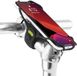 VHV - Support de téléphone - support de téléphone étanche pour scooter - avec éclairage LED - pour scooter, moto, vélo électrique