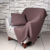 Bottega Tessile bankdeken bruin 130 x 170 cm