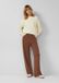 s.Oliver Vrouwen Broek Bruin Viscose Regular Fit