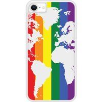 Apple Siliconen hoesje compatibel met iPhone 6, iPhone 6S Kaart LGBT