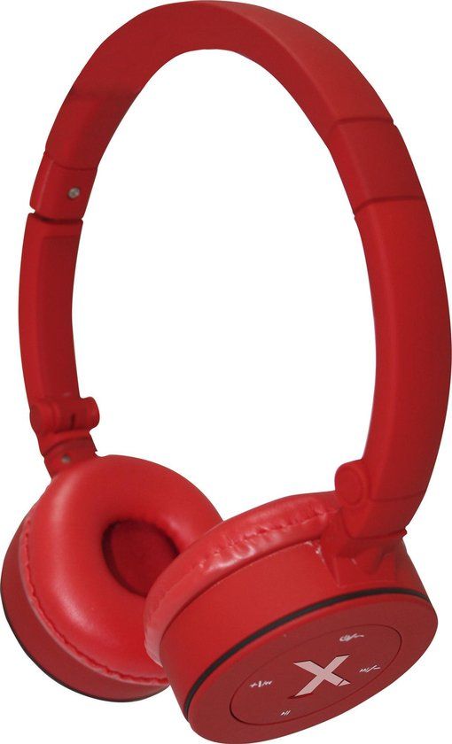 Approx appHSBT02x Headset Draadloos Hoofdband Oproepen/muziek Micro-USB Bluetooth Rood