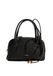 Furla Poppy Mini Dome Handtas, zwart, generfd leer, 20 x 11 x 7 cm, afneembare schouderriem