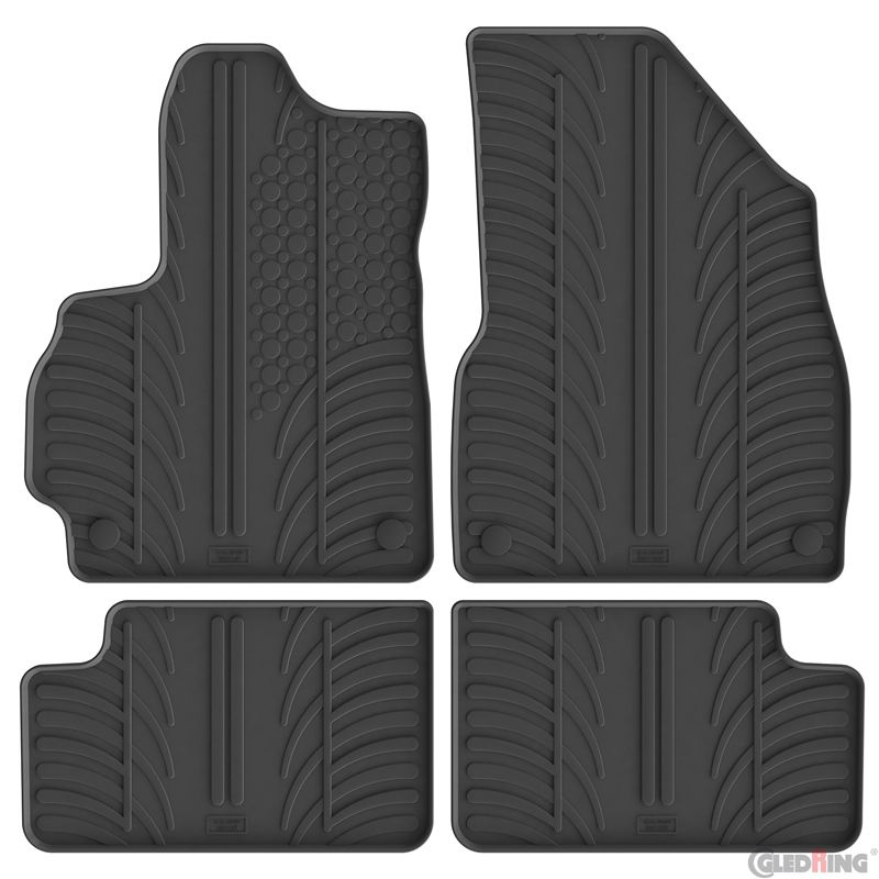GledRingOMODA Gledring Rubbermatten passend voor Omoda (C)5 2022- (benzine) (T profiel 4-delig + montageclips)