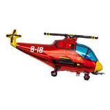 Ballonim® Helikopter rood ca. 80 cm ballonnen folieballon party decoratie verjaardag