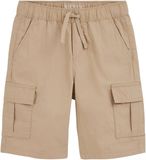 WE Fashion Jongens loose fit cargobroek Beige Katoen Maat 170