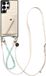 AVY Leren Hoesje geschikt voor Samsung Galaxy S25 Ultra | Met Koord en Kaarthouder | Compatibel met MagSafe | Leather Case met Polsand & Crossbody Koord & Wallet | Cubiq Leather Set | Croco Beige