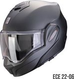 Scorpion Exo-Tech Evo Pro Solid Matt Pearl Black - Systeemhelm - Maat M
