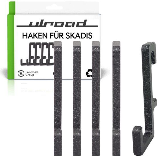 ULROAD - 10 haken voor IKEA Skadis ophangbord - Zwart - Kunststof