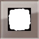 Gira Esprit Afdekraam schakelmateriaal - 0211122 - E2NWK - Bruin - Mat - 1-voudig frame