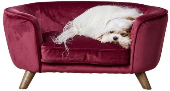 Enchanted Pet Enchanted hondenmand / sofa romy wijn rood
