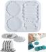 Ibenzoa® Set complète de moules de coulée en silicone pour sous-verres créatifs en résine époxy et créations de plateaux