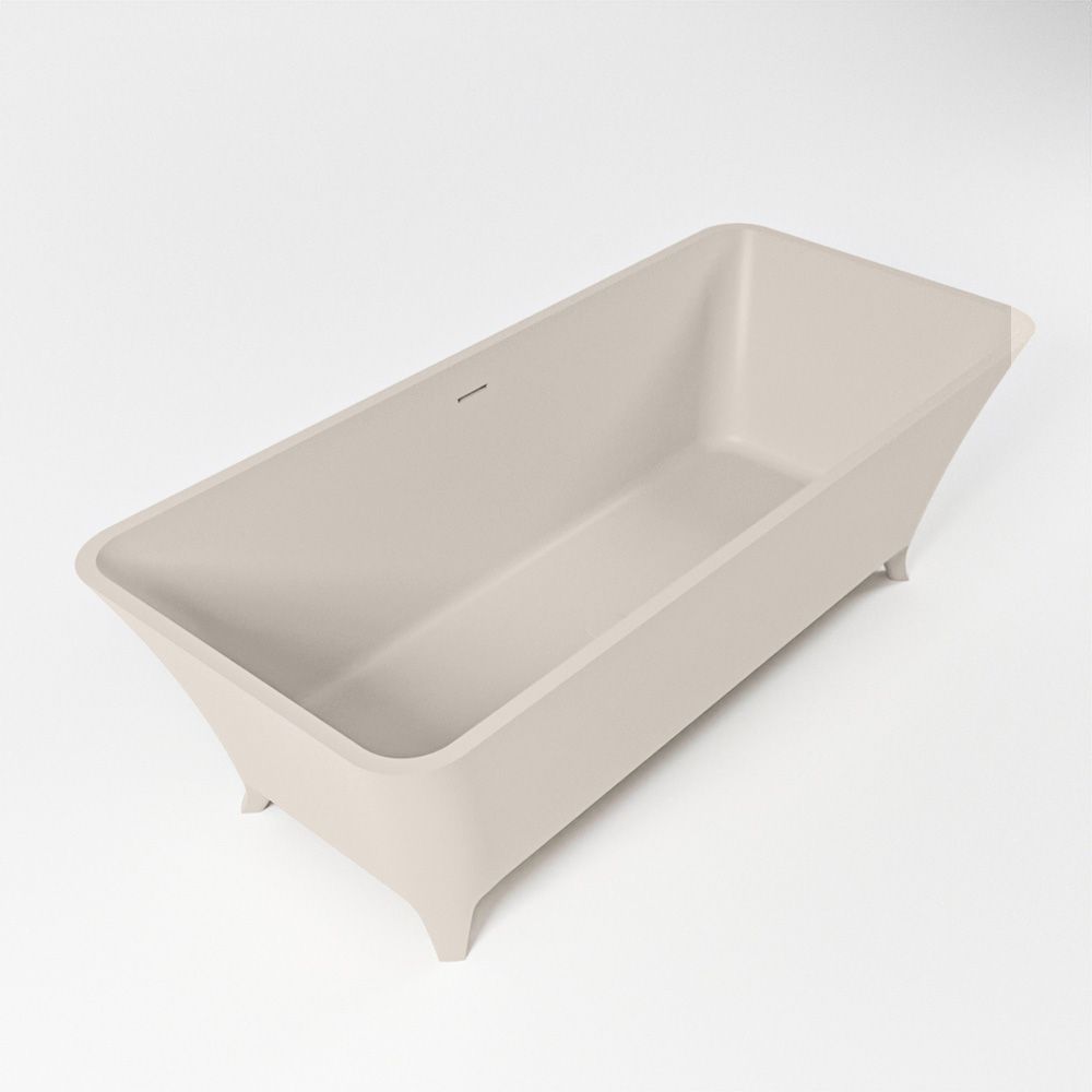 Mondiaz Lundy Vrijstaand Bad Solid Surface 170x75cm - Linen