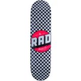RAD Uniseks skateboard voor volwassenen, zwart/wit, 20 cm