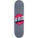 RAD Uniseks skateboard voor volwassenen, zwart/wit, 20 cm