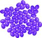 Moebius Creativ 50x violet plastique œufs décoration 4 cm