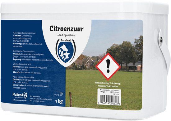 HAC Citroenzuur - 99.5 % Feed 1 KG