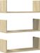 vidaXL Wandplanken, 3 stuks, Sonoma eiken, 58 x 18 x 18 cm, bewerkt hout