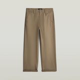 G-STAR Boulder Pleated Chino Relaxed Straight Heren Joggingbroek Katoen Fossil