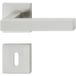 Häfele Garniture à béquilles LDH 2166 en acier inoxydable brossé, BB-Buntbart