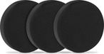 VONROC Disques de polissage/Pads de polissage en mousse pour polisseuses – 125mm, 3 pièces – Noir