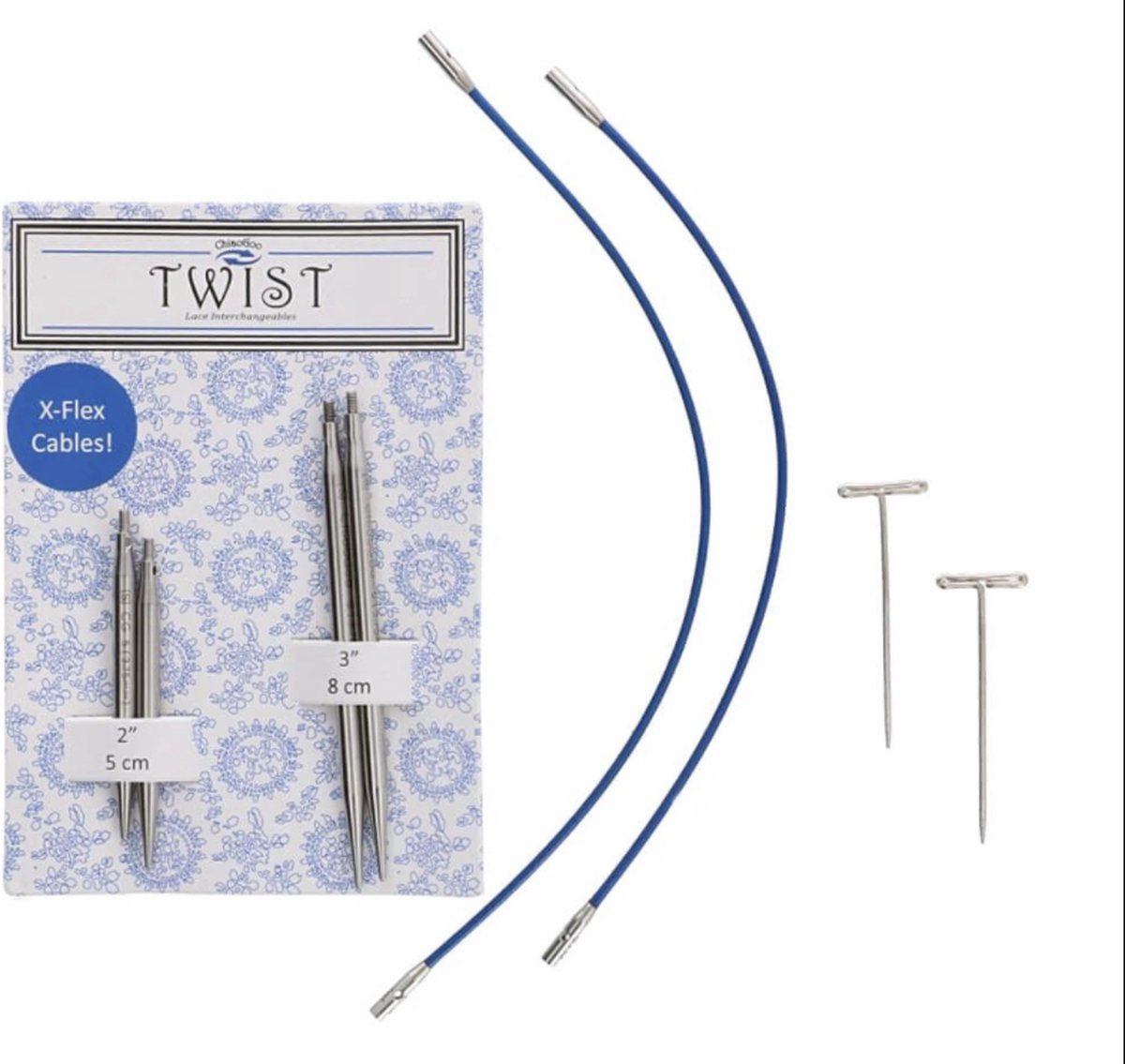 ChiaoGoo TWIST Lace short combo pack 5+8cm \"sokkenwonder\" 3.75 mm