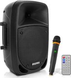 Pyle Bluetooth Luidsprekersysteem - Subwoofer Systeem - Draagbare Speaker - 800 W - LED Batterij-Indicatorlampjes met Ingebouwde Oplaadbare Batterij - MP3, USB, SD-Kaartlezer - Draadloze Microfoon