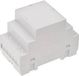 Tru Components TC-7910772 DIN-rail-behuizing 53 x 90 x 65 ABS-V0 Grijs 1 stuk(s)