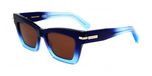 Ferragamo SF2031S Gradient dark blue transparent 52/17/145 FEMME Lunettes de soleil