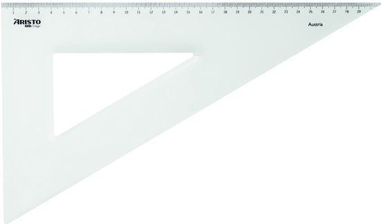Aristo Driehoek Aristo 30cm 60 graden/30 graden GeoCollege