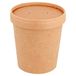 García de Pou 221.86 Combo Tarrinen + deksel 480 ml 340 + 18 Pe G/M2 Ø 9,8/7,5 x 10 cm natuurlijke kracht (25 stuks)