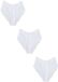 Next - Dames - Set van 3 hoog uitgesneden Ultimate Comfort slipjes met kant en hoge taille - Wit