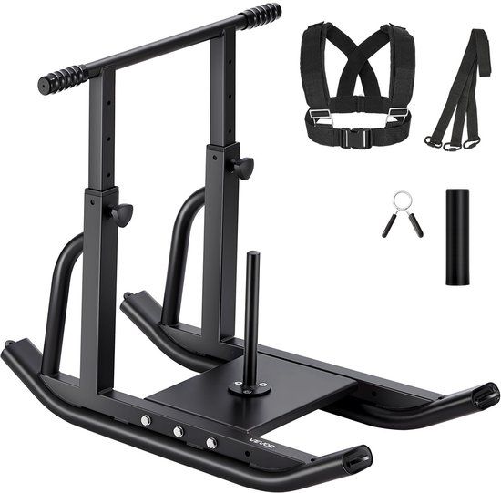 VEVOR Gewichtsslee Power Sled Fitness Zwart 25/51mm Hoogte Verstelbaar