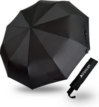 Volcan Parapluie tempête Pliant - Ø 110 cm - Noir