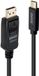 Lindy 43500 video kabel adapter 1 m USB Type-C DisplayPort Zwart