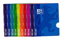 Oxford Notitieboeken, kunststof omslag, 10 stuks, A4, 48 vellen, liniatuur 3,5 mm.