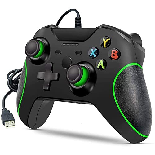 SXxingkong Wired Controller for Xbox One, Wired USB Gamepad Controller Compatibel met Xbox One/S/X/PC Windows 7/8/10 Met 3,5 mm Hoofdtelefoon Audio Jack