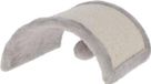 Kerbl Poteau griffoir pour chat Half Moon, gris, 26x22x11cm, avec balle en peluche